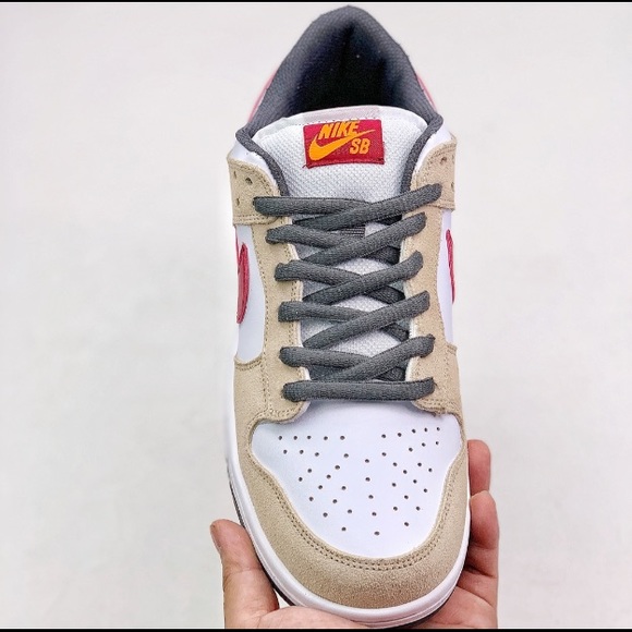 nike dunk sb low olive atomic red